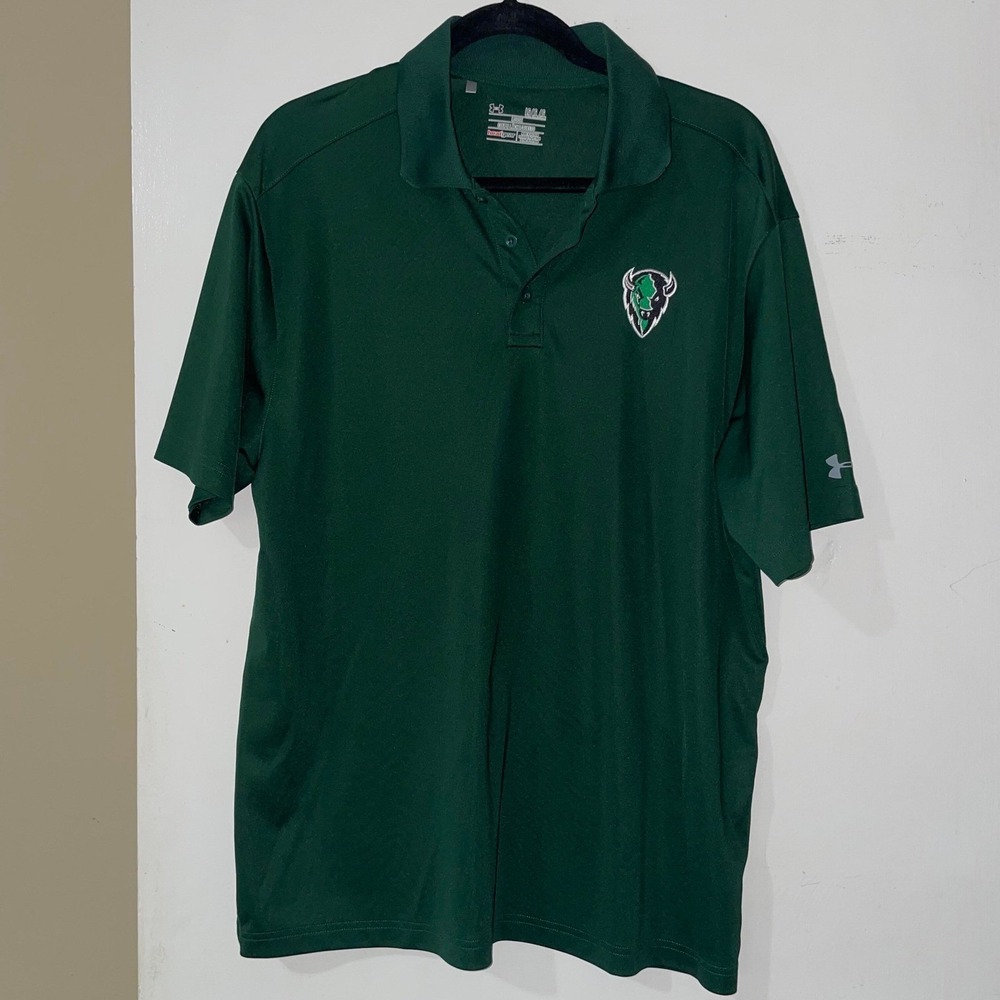 Under‎ Armour Marshall Thundering Herd Polo Shirt Men's Large Green